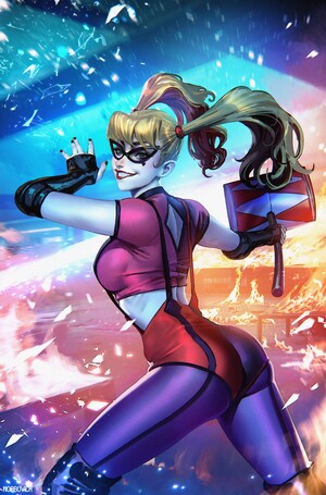 [HARLEY QUINN #51 CVR C NOOBOVICH CARD STOCK VAR]