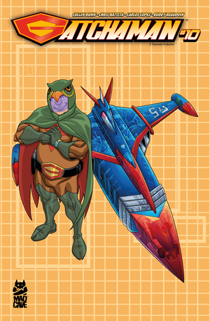 [GATCHAMAN #10 CVR B CHRIS BATISTA BLUEPRINT RYU AND G-5 VAR]