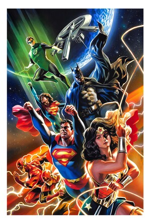 [JUSTICE LEAGUE UNLIMITED #9 CVR B FELIPE MASSAFERA CARD STOCK VAR (WE ARE YESTERDAY)]