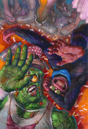 [TOXIE TEAM UP #3 (OF 5) CVR C FRED HARPER EXCLUSIVE TRADING CARD BY GREG SCOTT VAR]