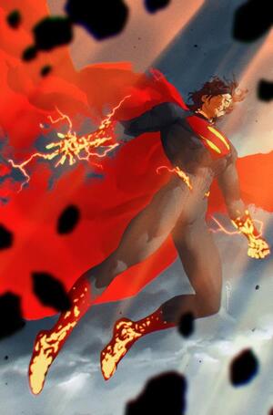 [ABSOLUTE SUPERMAN #10 CVR E INC 1:50 GERALD PAREL VIRGIN CARD STOCK VAR]