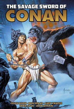 [SAVAGE SWORD OF CONAN THE ORIGINAL COMICS OMNIBUS HC VOL 10 DIRECT MARKET EDITION JOE JUSKO KONG CVR]