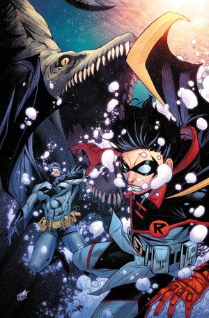 [BATMAN AND ROBIN #13 CVR C TRAVIS MERCER CARD STOCK VAR]