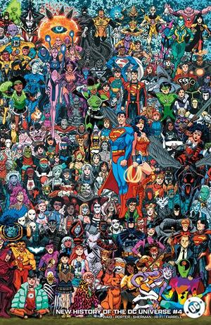 [NEW HISTORY OF THE DC UNIVERSE #4 (OF 4) CVR D SCOTT KOBLISH LEGACY WRAPAROUND CARD STOCK VAR]