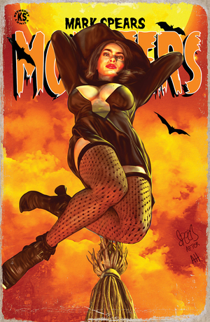 [MARK SPEARS MONSTERS #7 CVR B MARK SPEARS HEXY THE WITCH JSA CLASSIFIED #1 HOMAGE VAR]