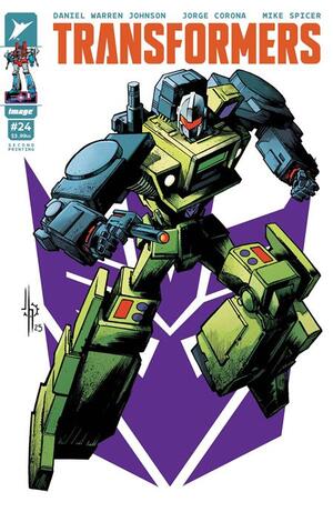 [TRANSFORMERS #24 2ND PTG CVR A JASON HOWARD DECEPTICON]