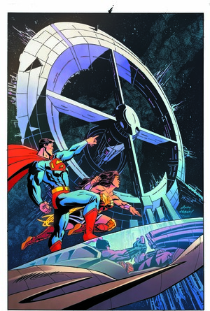 [JUSTICE LEAGUE UNLIMITED #1 CVR C ANDY KUBERT CARD STOCK VAR]