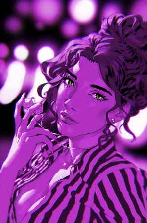 [CHEETAH AND CHESHIRE ROB THE JUSTICE LEAGUE #4 (OF 6) CVR B GERALD PAREL CARD STOCK VAR]
