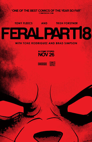 [FERAL #18 CVR B TONY FLEECS & TRISH FORSTNER MOVIE POSTER HOMAGE VAR]
