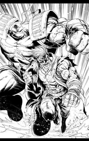 [FINAL BOSS #1 CVR J TYLER KIRKHAM YOUNGBLOOD TEAM UP B&W VIRGIN VAR]