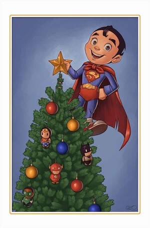 [SUPERMAN #21 CVR E CHRISSIE ZULLO DC WINTER WONDERLAND CARD STOCK VAR]