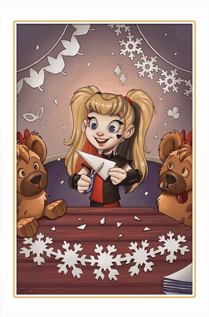 [HARLEY QUINN #46 CVR D CHRISSIE ZULLO DC WINTER WONDERLAND CARD STOCK VAR]