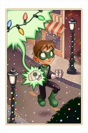 [GREEN LANTERN #18 CVR D CHRISSIE ZULLOE DC WINTER WONDERLAND CARD STOCK VAR]