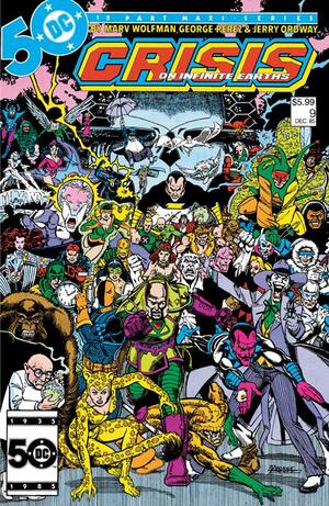 [CRISIS ON INFINITE EARTHS #9 FACSIMILE EDITION CVR B GEORGE PEREZ FOIL VAR]