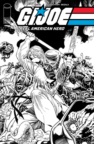 [GI JOE A REAL AMERICAN HERO #312 CVR B ANDY KUBERT B&W VAR]