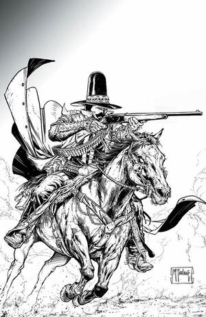 [DEADLY TALES OF THE GUNSLINGER SPAWN #1 CVR D INC 1:50 TODD MCFARLANE B&W FULL ART VAR]