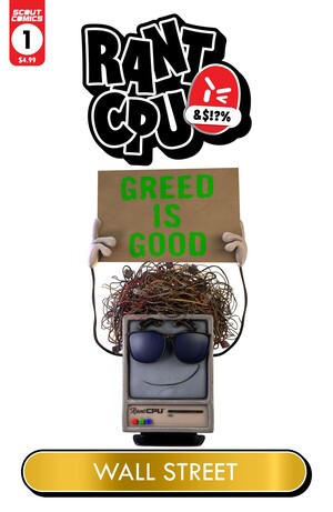 [RANT CPU GREED IS GOD (ONE SHOT) CVR C UMRAL ISMAYILOV WALL STREET GARBAGE PAIL KIDS HOMAGE VAR]