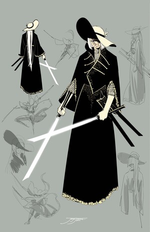 [BATMAN #5 CVR G JORGE JIMENEZ LADY DEATH MAN DESIGN CARD STOCK VAR]