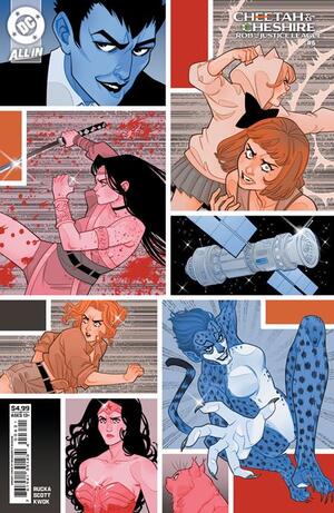 [CHEETAH AND CHESHIRE ROB THE JUSTICE LEAGUE #6 (OF 6) CVR C MARGUERITE SAUVAGE CARD STOCK VAR]