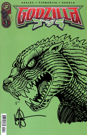 [DF GODZILLA #1 BLANK VARIANT WITH A SKETCH BY KEN HAESER Allocations May Occur]