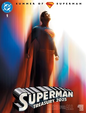 [DF SUPERMAN TREASURY 2025 HERO FOR ALL #1 MOVIE VARIANT ELITE GOLD SIGNATURE SERIES SIGNED BY DAN JURGENS]