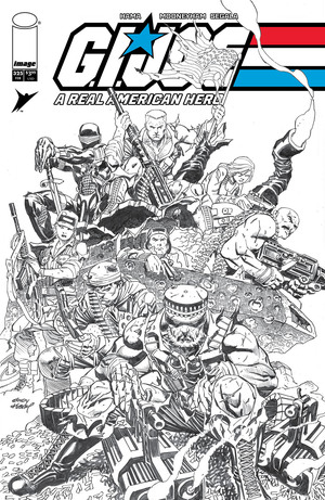 [GI JOE A REAL AMERICAN HERO #325 CVR B ANDY KUBERT B&W VAR]