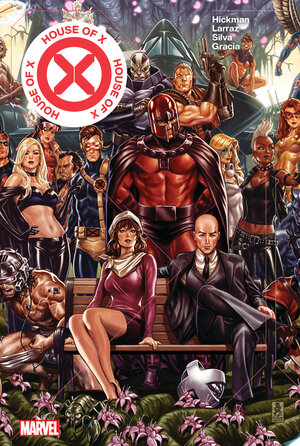 [HOUSE OF X/POWERS OF X HC MARK BROOKS COVER [NEW PRINTING, DM ONLY] HC]