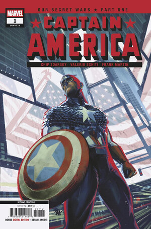 [CAPTAIN AMERICA #1 2ND PRINTING CVR A BEN HARVEY VARIANT]