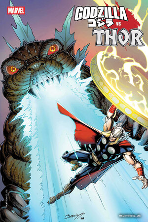 [GODZILLA VS. THOR #1 2ND PRINTING CVR A MARK BAGLEY VARIANT]