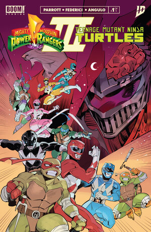 [MIGHTY MORPHIN POWER RANGERS/ TEENAGE MUTANT NINJA TURTLES III #1 CVR ZB 2ND PRINTING (DRESSED, NISHIJIMA)]