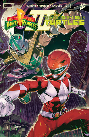 [MIGHTY MORPHIN POWER RANGERS/TEENAGE MUTANT NINJA TURTLES III #2 CVR A MAIN (DRESSED, ZONNO)]