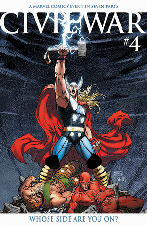 [CIVIL WAR #4 FACSIMILE EDITION CVR B MICHAEL TURNER FOIL VARIANT]