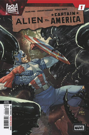 [ALIEN VS. CAPTAIN AMERICA #1 2ND PRINTING CVR A LEINIL FRANCIS YU VARIANT]