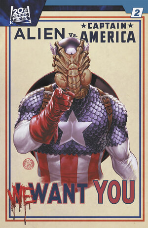 [ALIEN VS. CAPTAIN AMERICA #2 CVR C MARK BROOKS VARIANT]