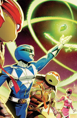 [MIGHTY MORPHIN POWER RANGERS/TEENAGE MUTANT NINJA TURTLES III #4 CVR D VARIANT (FULL ART, FOIL, ZONNO)]