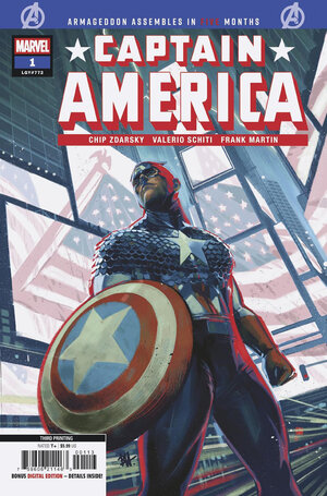 [CAPTAIN AMERICA #1 3RD PRINTING CVR A BEN HARVEY VARIANT]