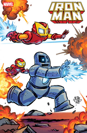[IRON MAN #1 CVR C SKOTTIE YOUNG 4-PART CONNECTING VARIANT]