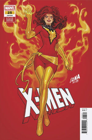 [X-MEN #25 CVR B DAVID NAKAYAMA COLOR BLOCK RED VARIANT]
