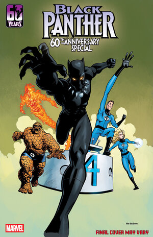 [BLACK PANTHER 60TH ANNIVERSARY SPECIAL #1 CVR B MIKE HAWTHORNE 250TH HOMAGE VARIANT]