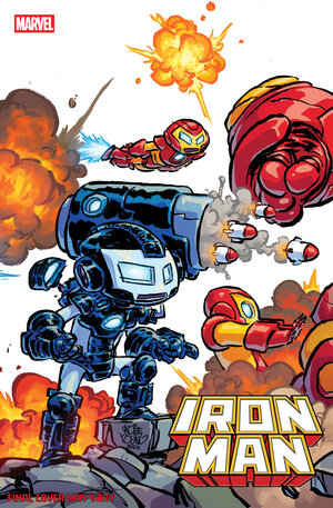 [IRON MAN #2 CVR B SKOTTIE YOUNG 4-PART CONNECTING VARIANT]