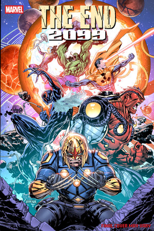 [THE END 2099 #4 CVR B KEN LASHLEY BATTLE VARIANT]