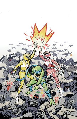 [MIGHTY MORPHIN POWER RANGERS/TEENAGE MUTANT NINJA TURTLES III #5 CVR K UNLIMITED VARIANT (FULL ART, BA)]