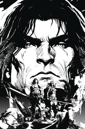 [CONAN BARBARIAN BATTLE BLACKSTONE #4 (OF 4) FOC DEODATO B&W]