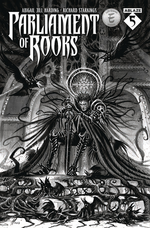 [PARLIAMENT OF ROOKS #5 CVR B ABIGAIL JILL HARDING B&W]