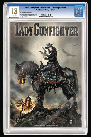 [LADY GUNFIGHTER DESOLATION #1 CVR D KROME HOMAGE SLABBED ED]