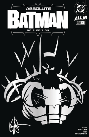 [DF ABSOLUTE BATMAN NOIR #1 HAESER SGN & REMARKED SILVER BATM]