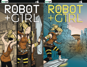 [ROBOT + GIRL #6 CVR C  MIKE WHITE HOLOFOIL FLIP]