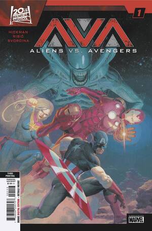 [ALIENS VS AVENGERS #1 (OF 4) 3RD PTG CVR A ESAD RIBIC VAR]