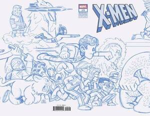 [X-MEN #15 CVR J 50 COPY INCV CONNECT BLUE LINE SKETCH VAR O]