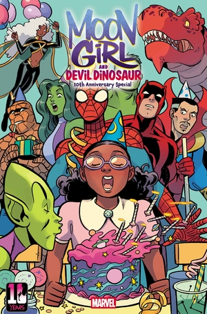 [MOON GIRL & DEVIL DINOSAUR 10TH ANN SPECIAL #1 CVR B BUSTOS VAR]